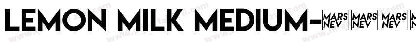 LEMON MILK Medium字体转换